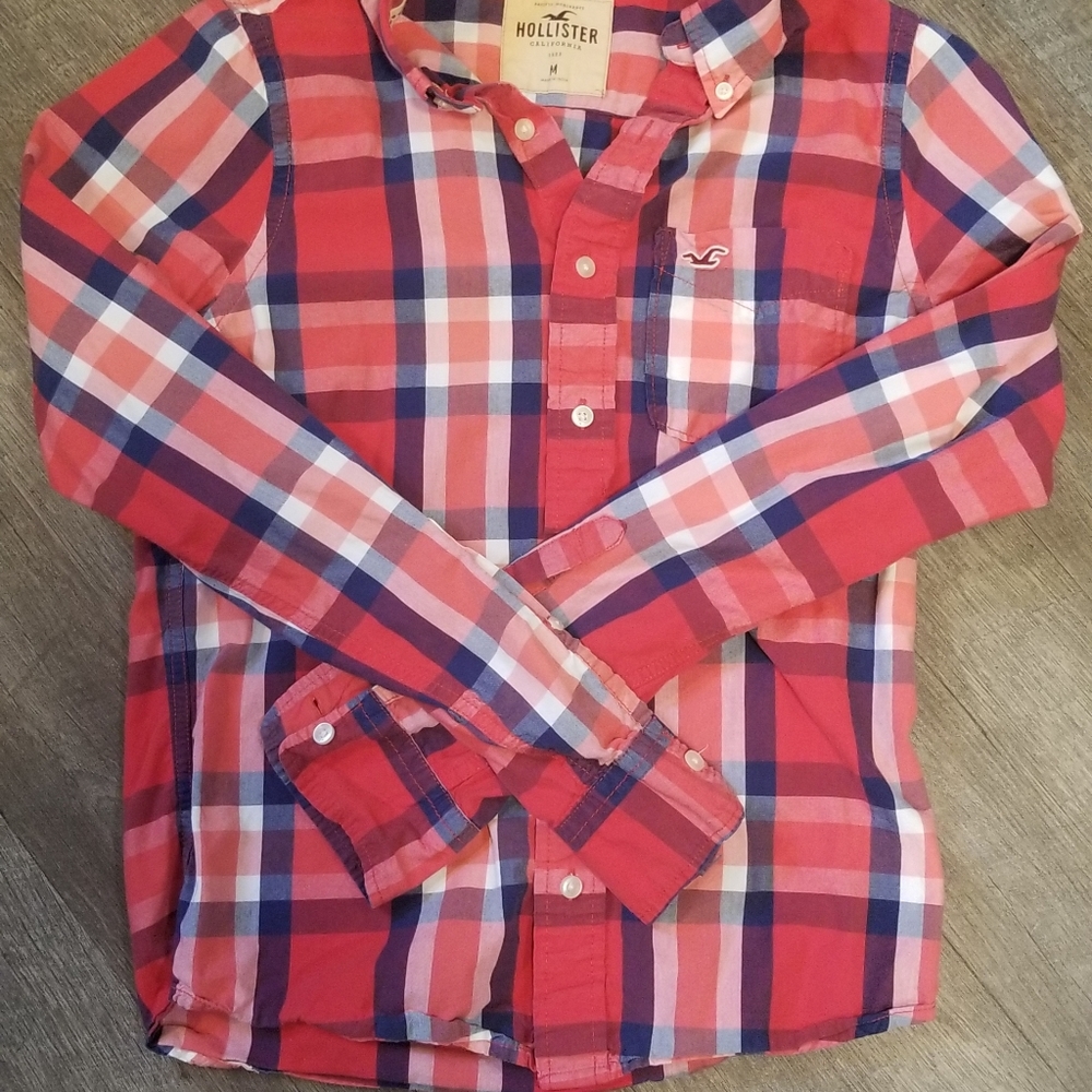 Hollister Mens Medium Long Sleeve Shirt